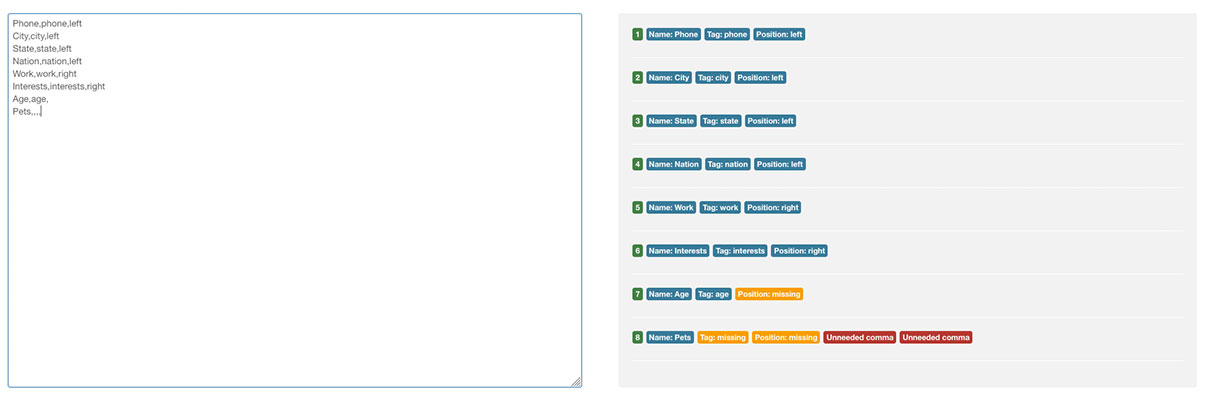 digi contact custom fields