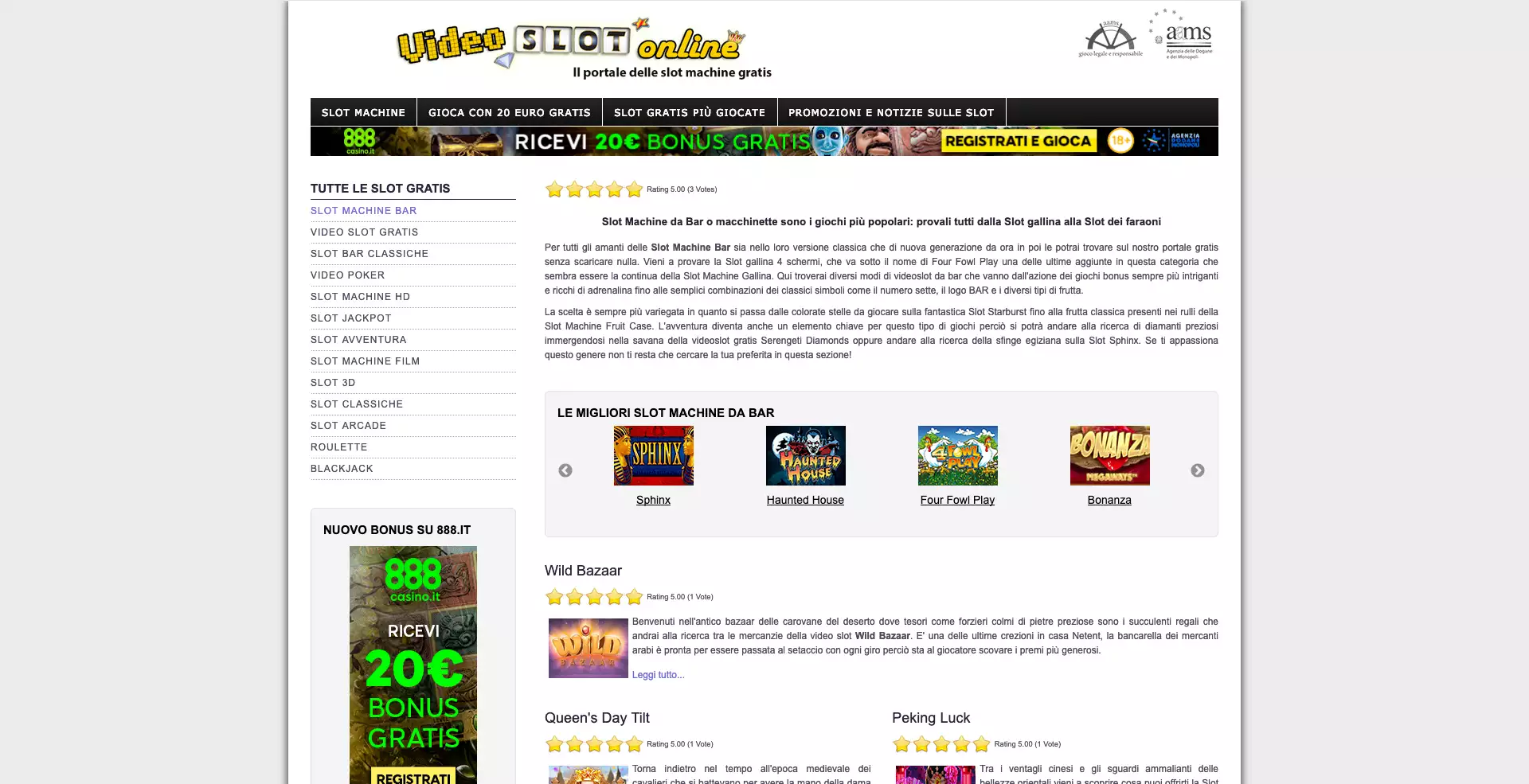 Video Slot Online