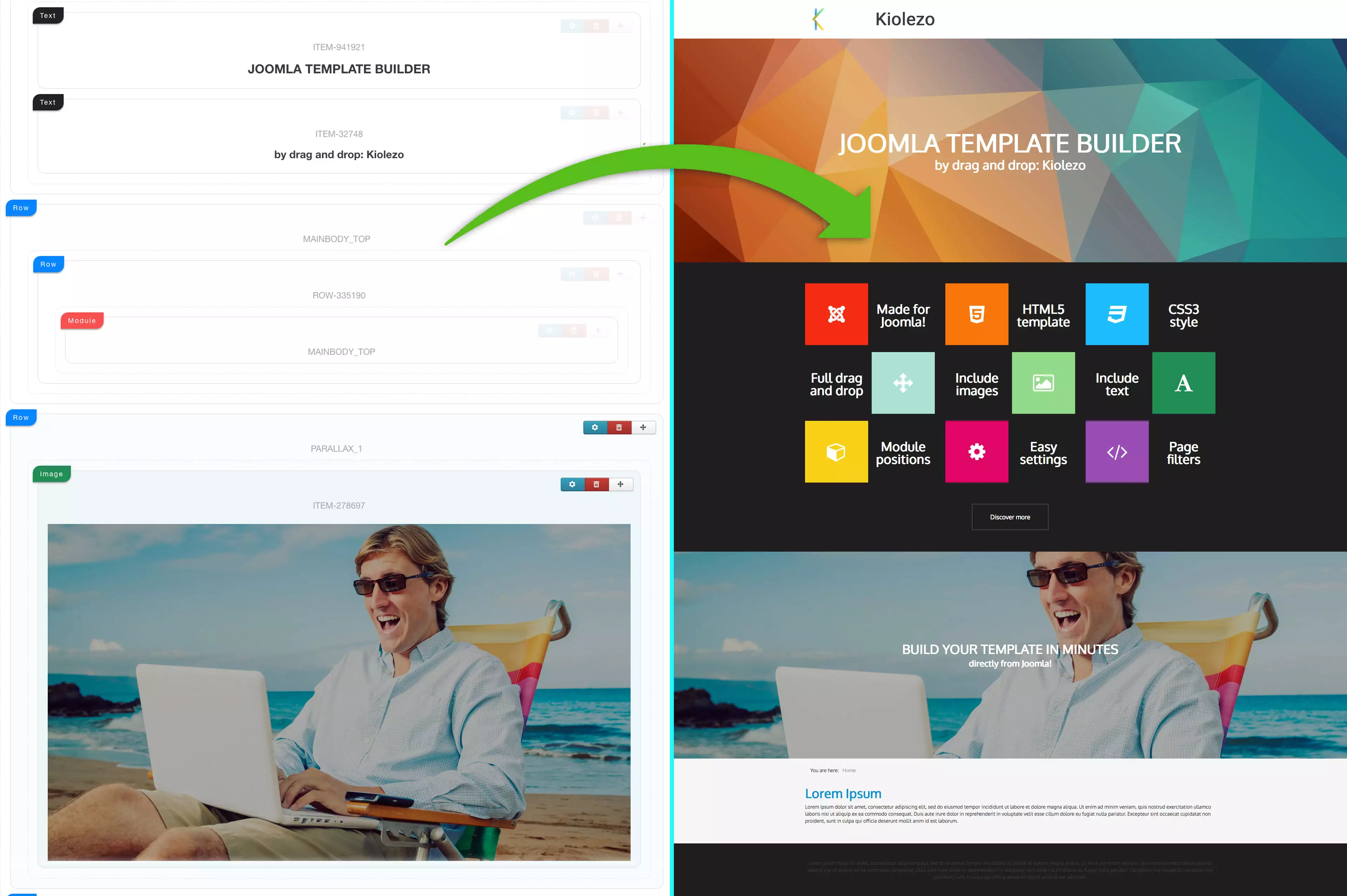 come creare un template joomla