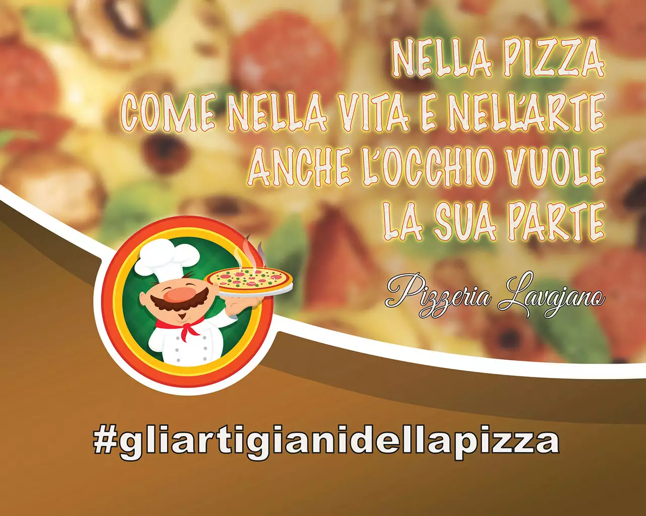 Striscione Gli artigiani della pizza